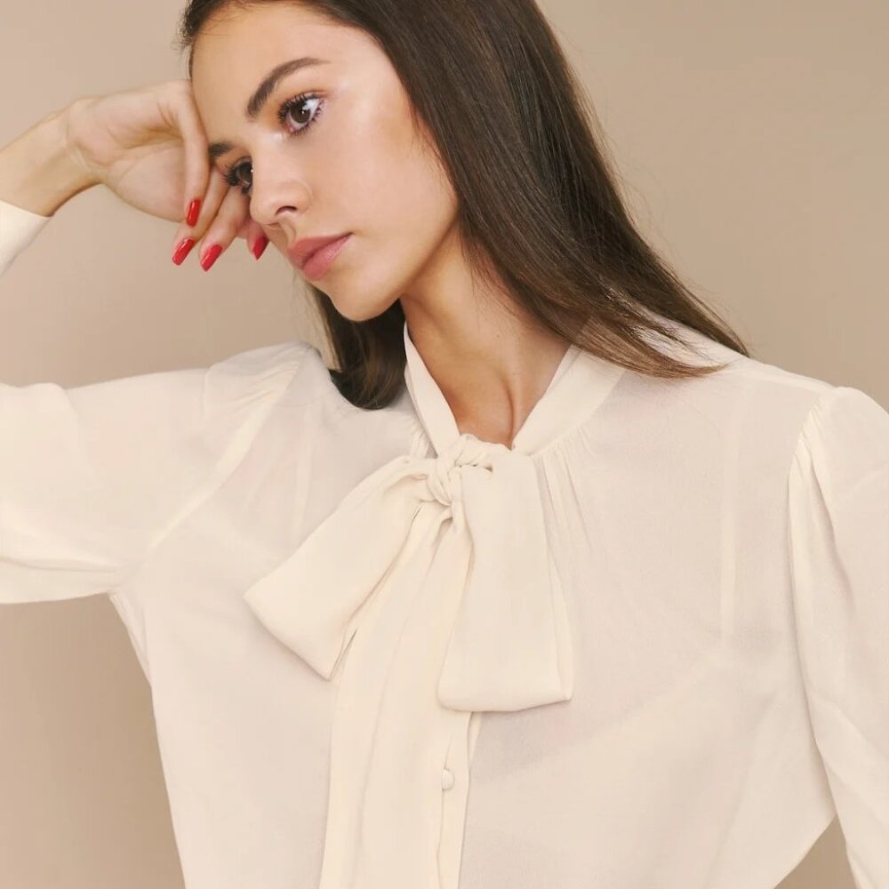 NWOT Reformation Freya Top Cream - Size XS